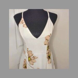 In the Beginning Maxi Dress with handkerchief hem Size Small